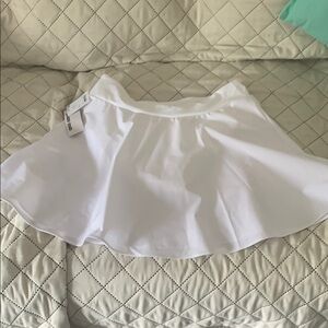 Lands' End Women's White Skater Skirt